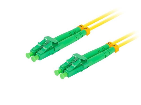 XCOMFIBER - Patchcord LC/APC-LC/APC, SM G657A1, diameter 2mm, LSZH yellow jacket, duplex, 3 meters
