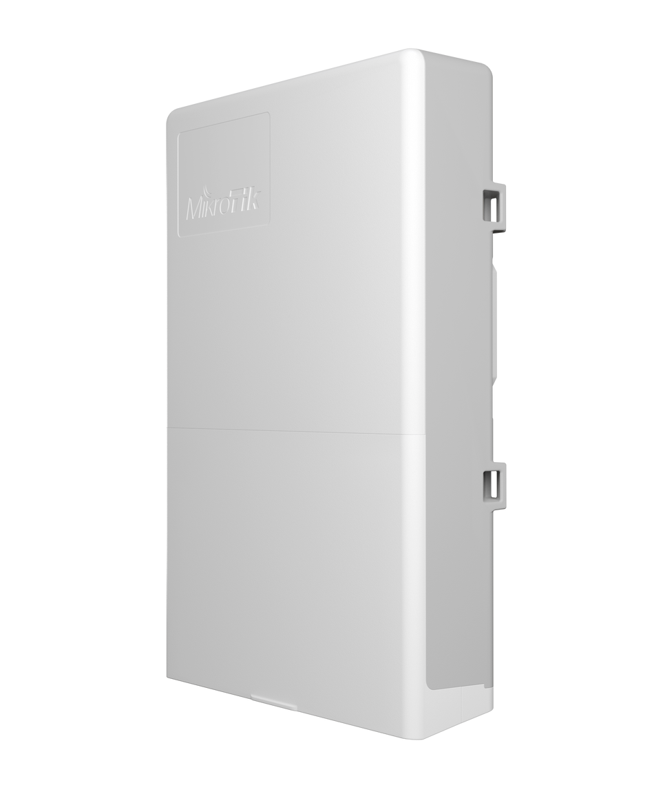 Mikrotik netPower Lite 7R An outdoor reverse PoE switch with Gigabit Ethernet and 10G SFP+ ports.