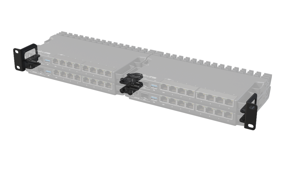 Mikrotik RB5009 Rackmount Kit for mounting up to four RB5009 in rack. Sale price while supplies last