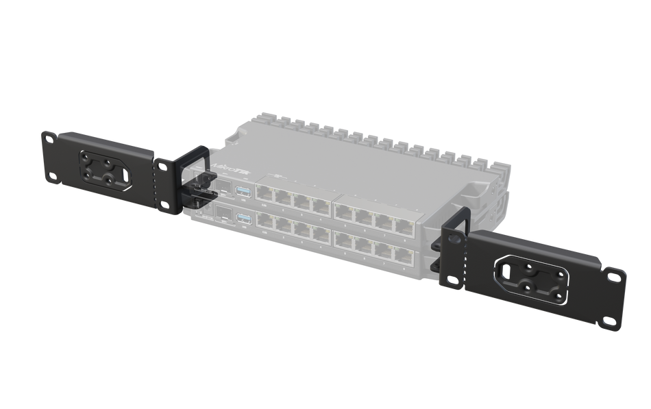 Mikrotik RB5009 Rackmount Kit for mounting up to four RB5009 in rack. Sale price while supplies last
