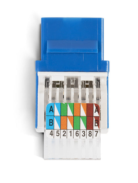 Linkedpro Jack Cat6 Toolless, Keystone - Blue Color