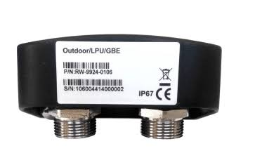 RADWIN LPU outdoor – Protector de descargas PoE 2.5 GbE con cable CAT5e y abrazadera de poste (RW-9924-0106)