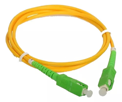 XCOMFIBER - Patchcord SC/APC-SC/APC, SM G657A1, diameter 2mm, yellow Jacket LSZH, simplex, 2 meters