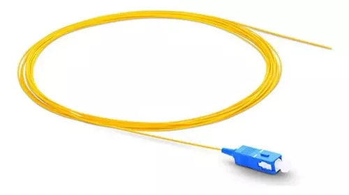 XCOMFIBER - Pigtail SC/UPC, SM G657A1, diameter 0.9mm, LSZH yellow jacket, simplex, 1 meters